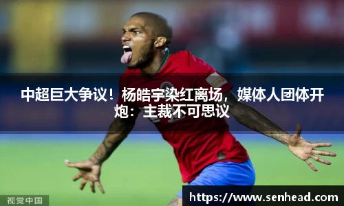 中超巨大争议！杨皓宇染红离场，媒体人团体开炮：主裁不可思议